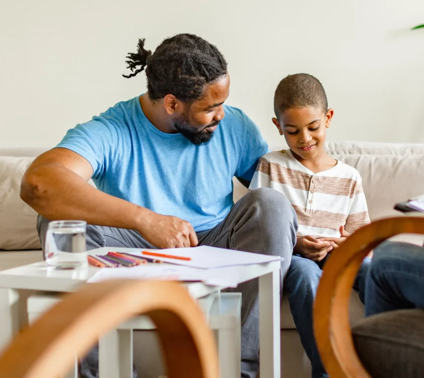 parent Parent and child at therapy